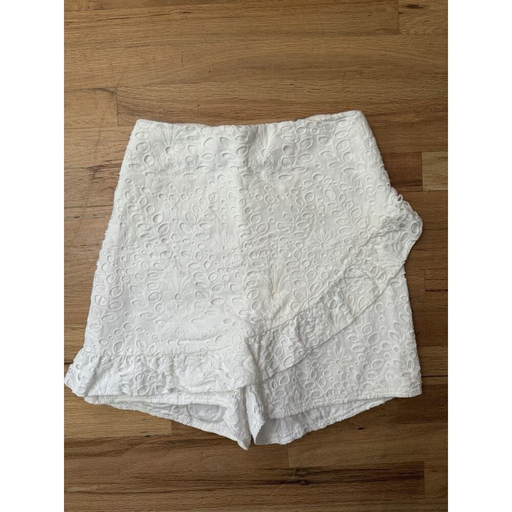 Lilly Pulitzer White Faye Skort Big Girls Size 16 Ruffle Eyelet Shorts